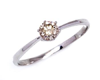 バロックパール天然ダイヤモンドリング0.25ct　k18