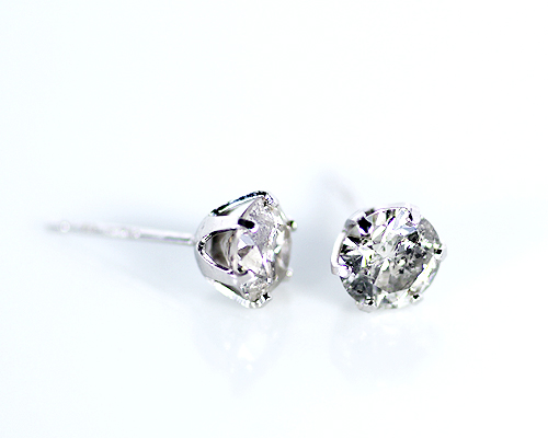 Pt950ダイヤモンド 1.00ct くし イヤリング（証明書付き）1059