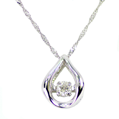 Pt900 0.05ct ダイヤモンドトゥインクルペンダント 一粒