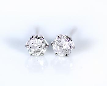 ダイヤモンド ピアス イヤリング PT900/ 0.070 CT