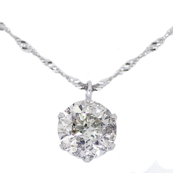 ネックレス ダイヤモンド pt900 プラチナ 一粒 0.3ct 大粒 美品