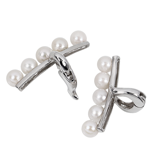 4-4.5mm ������{�^�� �p�[�� �C���[�N���b�v �C���[�J�t K10WG �z���C�g�S�[���h �S�[���h 10�� �y�A �����p