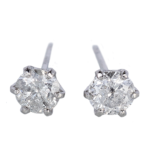 0.3ct 1粒 ダイヤモンド プラチナ ピアス 天然ダイヤ スタッド