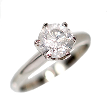 婚約指輪 プラチナ ダイヤモンド リング 0.3カラット 鑑定書付 0.307ct
